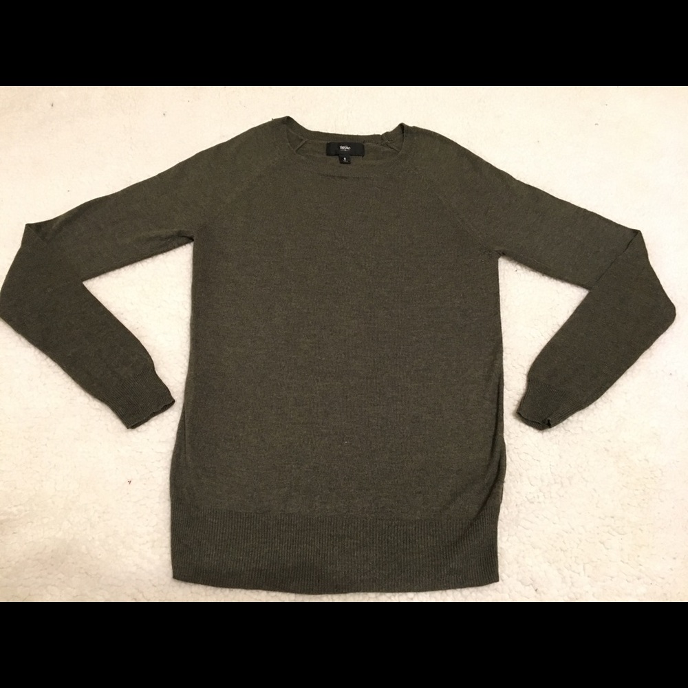 Mossimo Olive Green Crew Neck Sweater